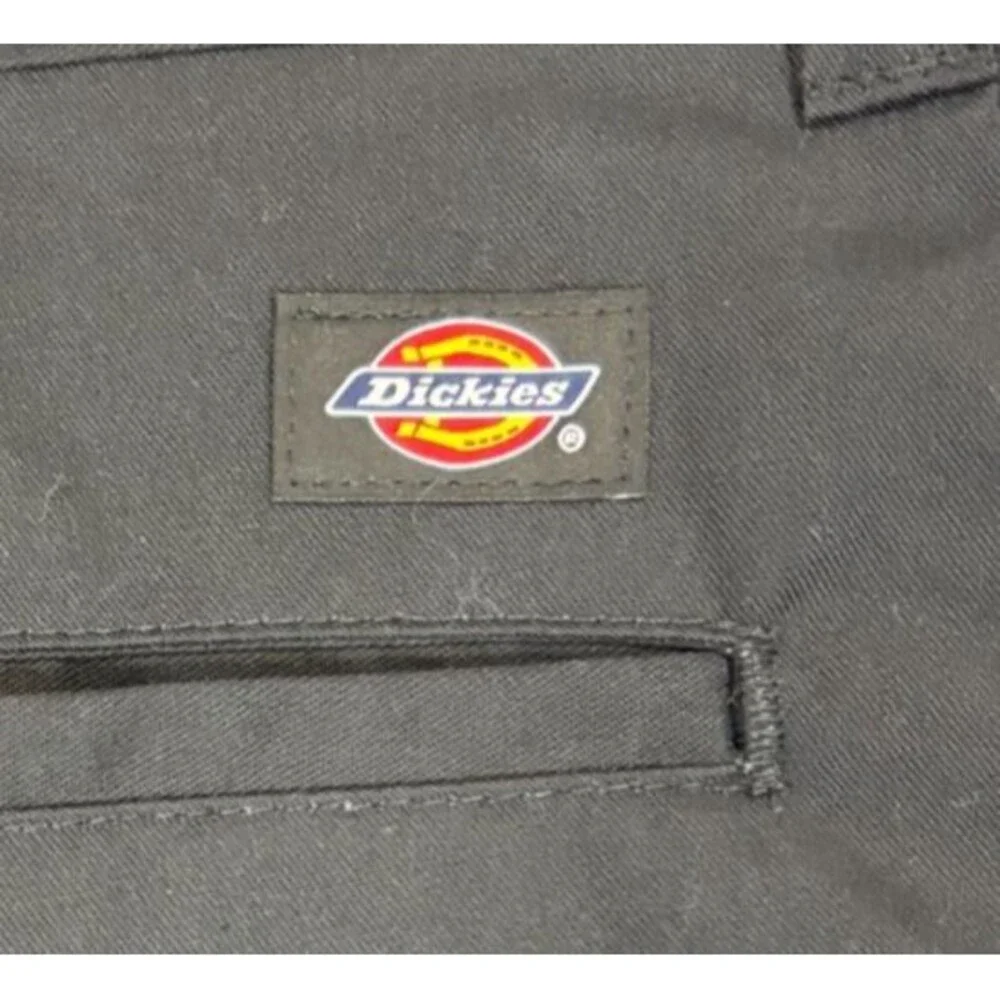 Dickies Occupational Wear Work‎ Pants Mens 40x32 Black Flat Front NWT